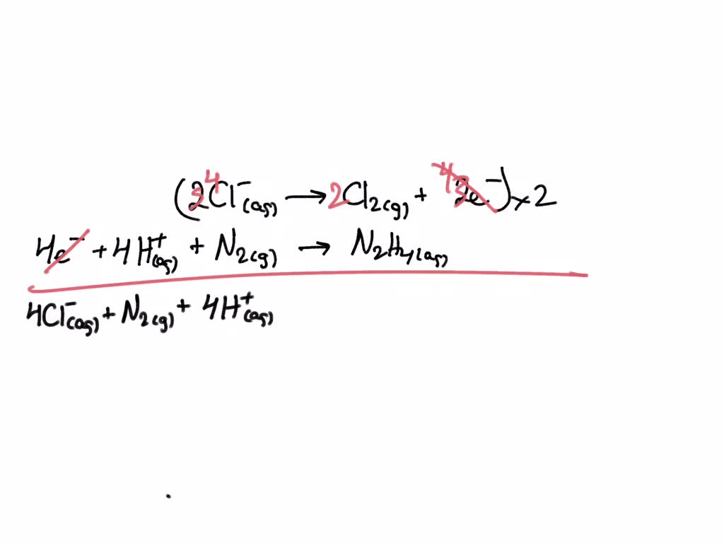 SOLVED: Balance the following half equations: P4 (s) + Cl- (aq)=PH3 (g ...