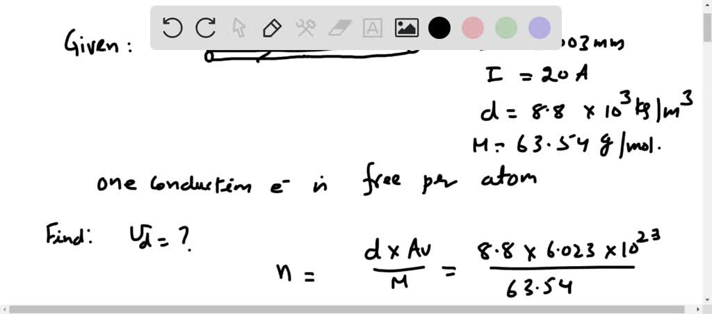 solved-calculate-the-drift-velocity-of-electrons-in-a-copper-wire-with