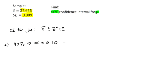 the-mean-bmi-body-mass-index-for-a-large-sample-of-us-adults-is-27655-we-are-told-that-the-standard-error-for-this-estimate-is-0009-if-we-use-the-normal-distribution-to-find-a-90-confidence-41834