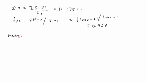 5-a-population-of-1000-students-spends-an-average-of-1050-a-day-on-dinner-the-standard-deviation-of-the-expenditure-is-3-a-simple-random-sample-of-64-students-is-taken-a-what-are-the-expecte-84117