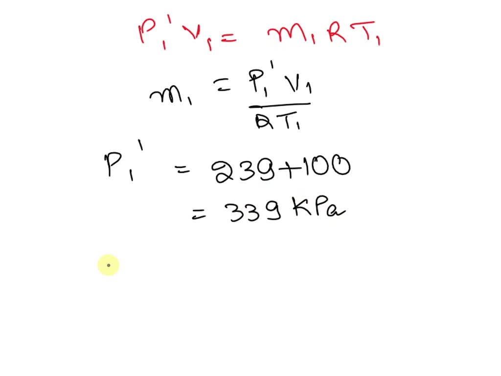 SOLVED: The gas constant of air is R=0.287 kPa -m3 / kg.K to be 100 kpa ...