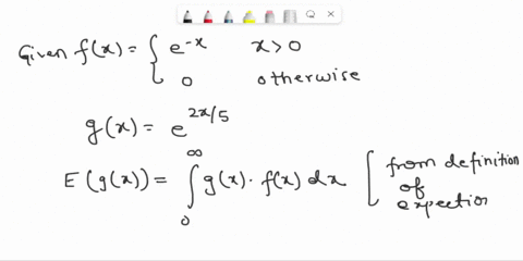 q7-a-continuous-random-variable-x-has-the-following-density-function-find-the-expected-value-of-gx-e2x5-e-x-x-0-0otherwise-fx-3-1286-14-2333-1667-99568