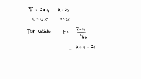 a-sample-mean-sample-standard-deviation-and-sample-size-are-given-perform-the-required-hypothesis-test-about-the-mean-of-the-normal-population-from-which-the-sample-was-drawn-h0-26-ha-26-x24-43953