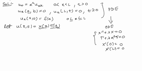 20-pts-consider-the-following-heat-equation-t-azuxx-0-x-l-t-0-ux-0-t-0-uxlt-0-t-20-ux-0-fx-0-x-l-1-6-pts-use-the-method-of-separation-of-variables-to-reduce-the-above-pde-to-the-following-od-21033