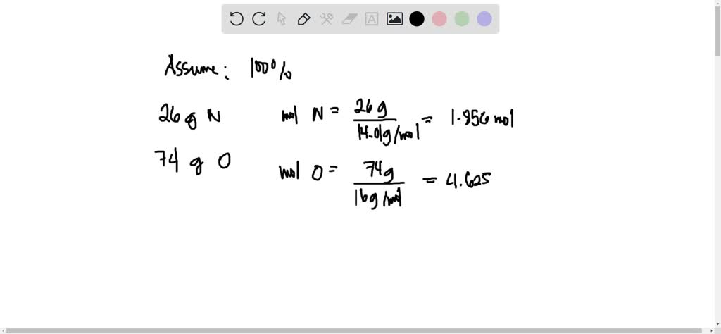 SOLVED: 14. An oxide of nitrogen is 26 percent nitrogen by mass: The ...