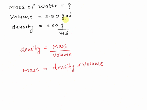 what-is-the-mass-in-grams-of-250-gal-of-water-the-density-of-water-is-100-g-ml