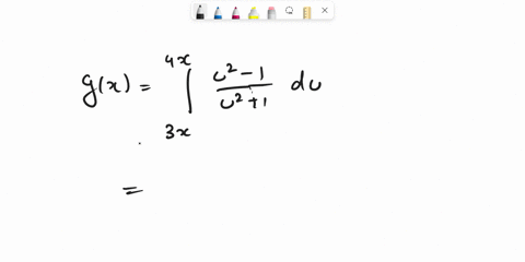 use-part-1-of-the-fundamental-theorem-of-calculus-to-find-the-derivative-of-the-function-4x-4-_-1-du-3x-u2-1-4x-hint-fu-du-fu-du-3x-j3x-4x-fu-du-gx-64x2-_-4-64x2-4-27x2-_-3-27x2-3-gx-54861