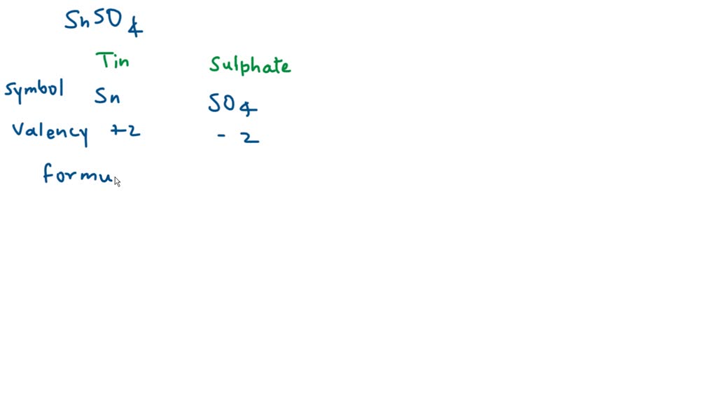 SOLVED What is the correct IUPAC name for SnS hepta octa mono