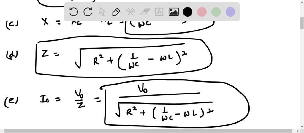 SOLVED: Consider the series combination of a resistor, an inductor, and ...
