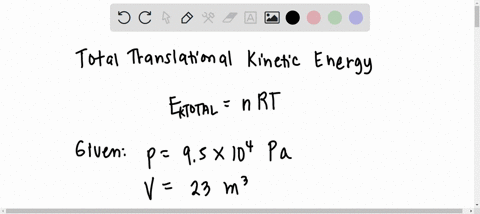 what-is-the-total-translational-kinetic-energy-of-the-air-molecules-in-a-room-of-volume-23-mathrmm3-22605