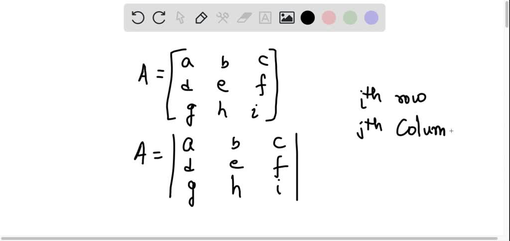 SOLVED Fill in the blank. The determinant of the matrix obtained