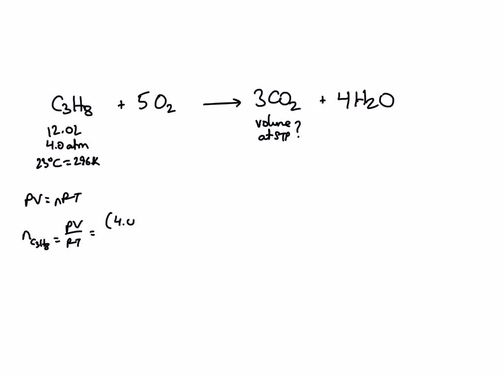 SOLVED: Propane gas (C3H8) is used as a fuel in rural areas.How many ...