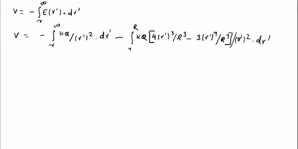 SOLVED: A nonuniform, but spherically symmetric, distribution of charge ...