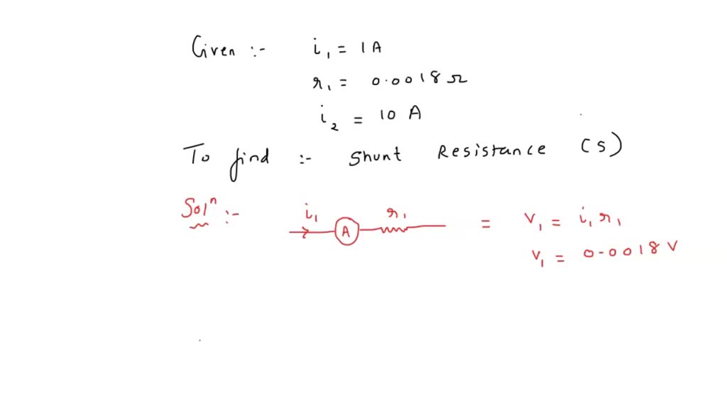 SOLVED The resistance of 1 A ammeter is 0.018?. To convert it into 10