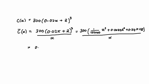 f-the-total-cost-function-for-a-product-is-cx300002x2dollarswhere-x-represents-the-number-of-hundreds-of-units-producedproducing-how-many-units-will-minimize-average-cost-hundred-units-find-28422