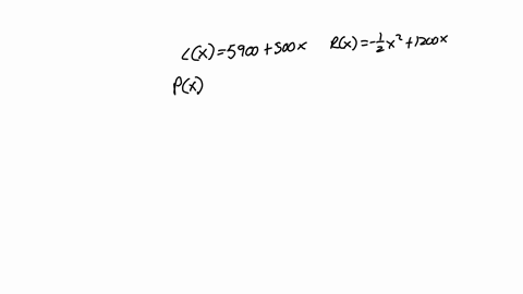 the-total-cost-cx-and-total-revenue-rx-functions-for-producing-x-items-are-shown-below-where-0-x-1100-cx-5900-500x-and-rx-1200x-a-find-the-total-profit-function-px-b-find-the-number-of-items-32868
