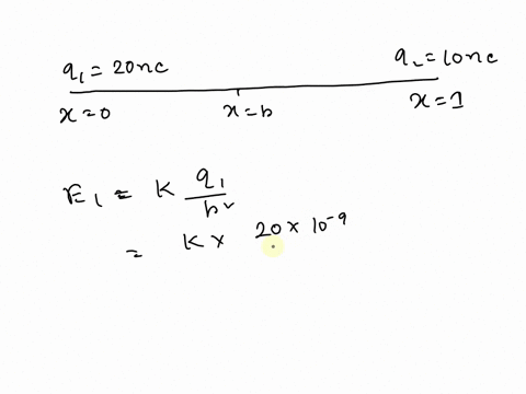 two-point-charges-q1-200-nc-and-q2-100-nc-are-located-on-the-x-axis-at-x-0-and-x-100-m-respectively-where-on-the-x-axis-is-the-electric-field-equal-to-zero-43545