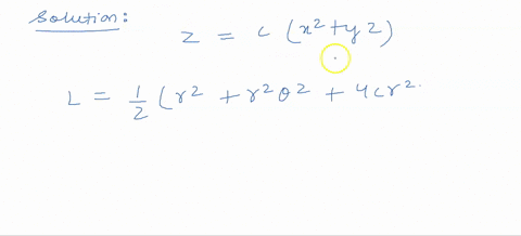 particle-of-mass-m-is-constrained-to-move-under-gravity-without-friction-on-the-inside-of-a-paraboloid-of-revolution-whose-axis-is-vertical-find-the-one-dimensional-problem-equivalent-to-its-59528