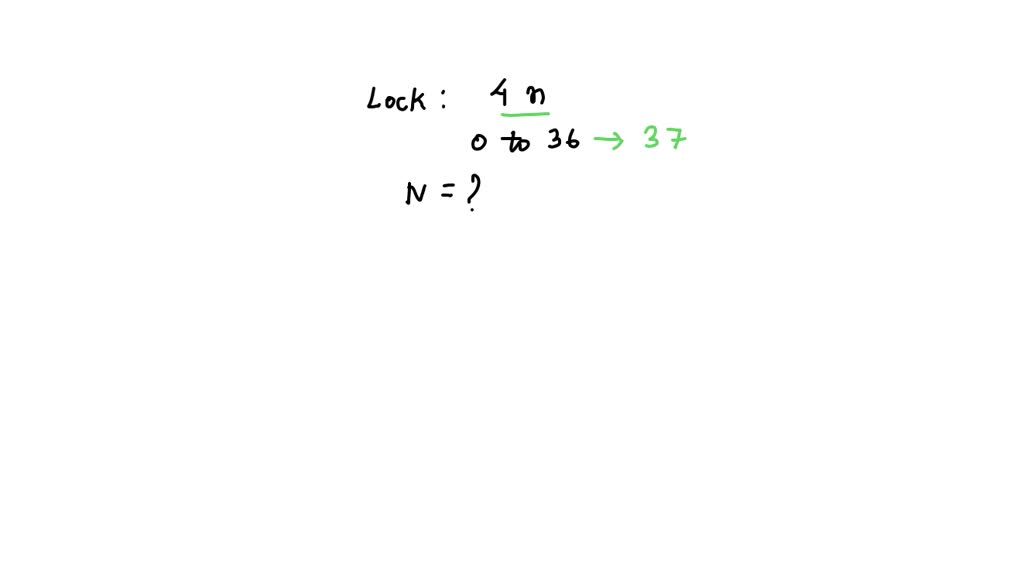 SOLVED A combination lock uses 3 numbers, each of which can be from 0 to 26. a] If there are no