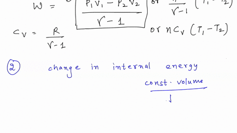 a-considering-the-first-law-of-thermodynamics-and-assuming-a-perfect-gas-express-the-following-thermodynamic-quantities-1-work-for-an-irreversible-adiabatic-expansion-2-change-in-internal-en-12468