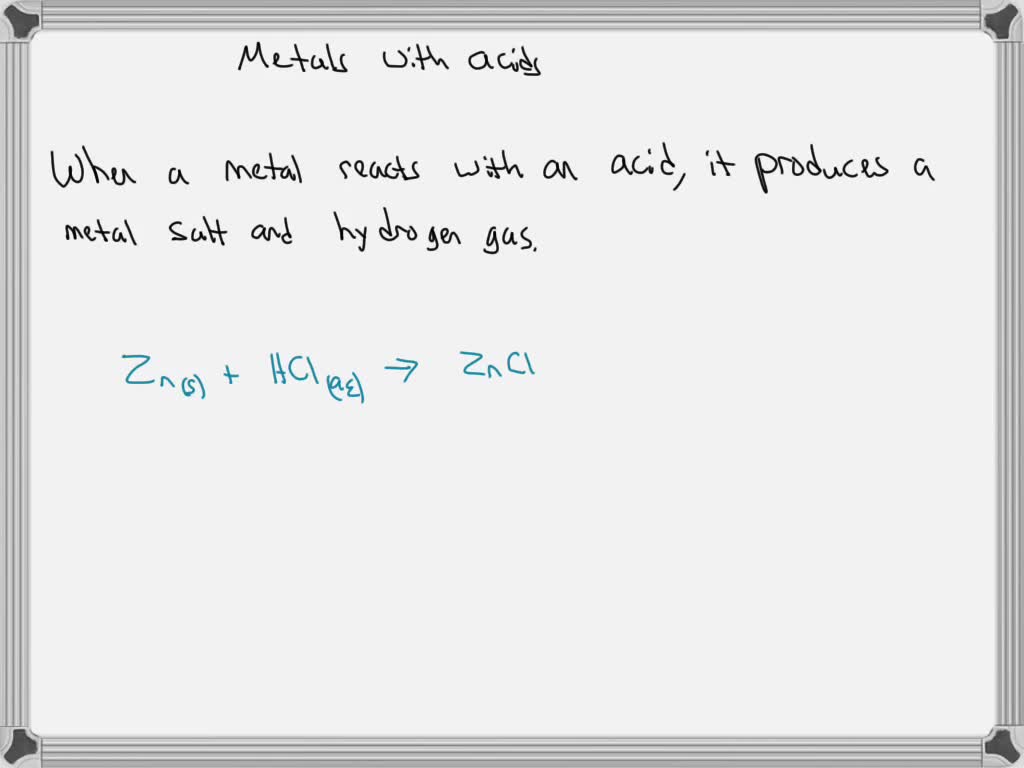 SOLVED what happen when the metal oxides react with hydrochloric acid