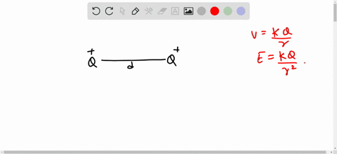 two-charges-of-equal-magnitude-q-are-beld-a-distance-d-apart-consider-only-points-on-the-line-passin-40845