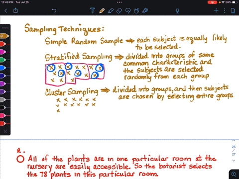 a-a-botanist-at-a-nursery-wants-to-inspect-the-health-of-the-plants-at-the-nursery-which-of-the-following-best-describes-a-random-sample-of-plants-all-of-the-plants-that-are-in-one-particular-room-at-