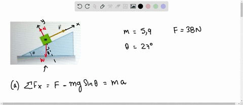 [GET ANSWER] the figure below shows an object with mass m 51 kg pulled ...