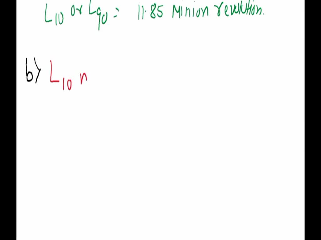 SOLVED A deep groove ball bearing is to carry a radial load of 2400 N