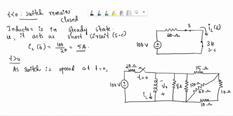 task-1-the-natural-response-of-an-rl-circuit-figure-1-below-shows-an-rl-circuit-the-switch-s-is-initially-set-in-the-closed-position-after-2-seconds-the-switch-is-opened-assume-that-the-circ-15897