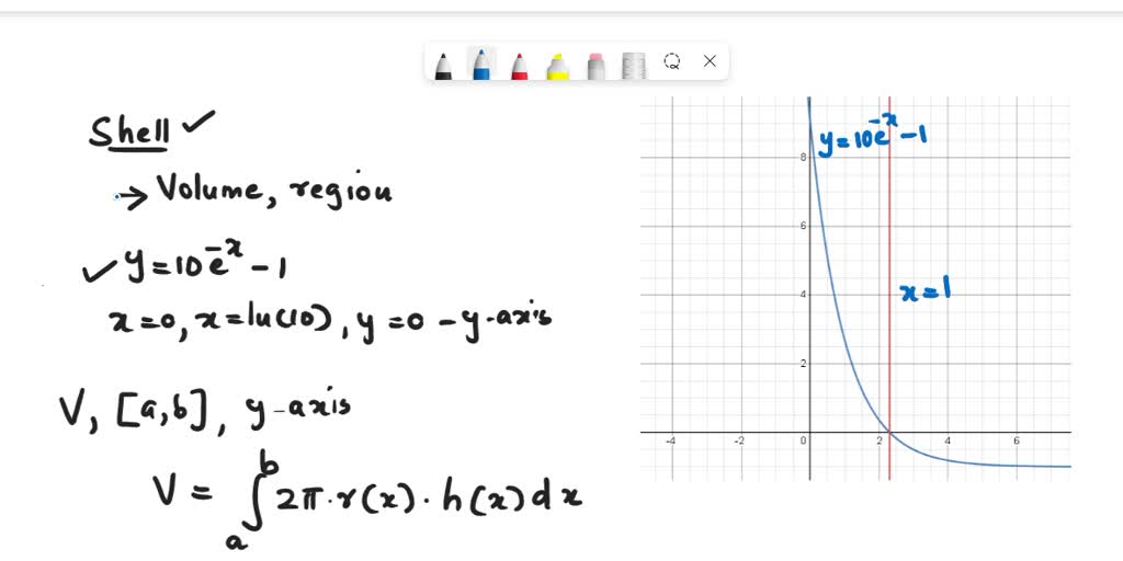 SOLVED: Find the volume of the solid formed when the region bounded by ...