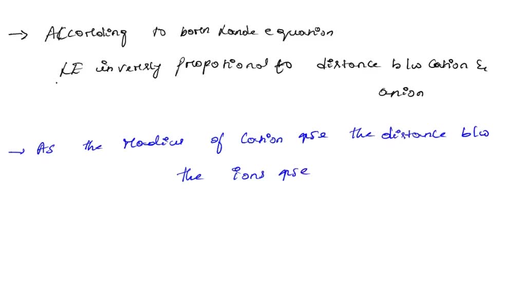 SOLVED: Which compound has the highest magnitude of lattice energy ...