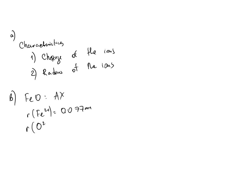 SOLVED A10. Ceramics (6 marks) (a) For a ceramic compound, what are