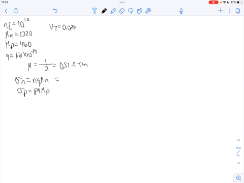 a-p-n-junction-is-formed-by-combining-doped-n-type-silicon-with-2-cm-resistance-and-doped-p-type-silicon-with-the-same-resistance-calculate-the-built-in-potential-barrier-of-this-junction