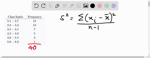 in-a-study-of-reaction-times-to-a-specific-stimulus-a-psychologist-recorded-these-data-in-seconds-find-the-variance-and-standard-deviation-for-the-data-beginarraylctext-class-limits-text-frequency-h-2