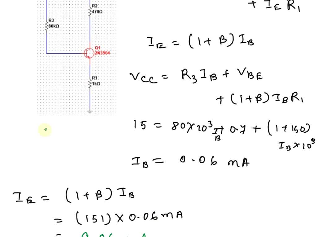 SOLVED: QUESTION #1: For the fixed-bias circuit shown in FIGURE 1 ...