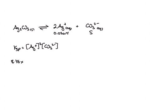 the-value-of-ksp-for-silver-carbonate-ag2co3-is-846-x10-12-calculate-the-molar-solubility-of-silver-carbonate-in-a-solution-that-contains-0020-m-agno3-use-le-chateliers-principle-to-briefly-68625