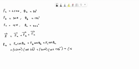 find-the-resultant-of-the-following-forces-a-450-newtons-at-30-degrees-b-30-newtons-at-136-degrees-c-15-newtons-at-346-degrees-resultant-force-newtons-resultant-angle-degrees-13714