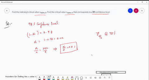 find-the-indicated-critical-value-z_alpha-2-find-the-critical-value-z_alpha-2-that-corresponds-to-2-83326