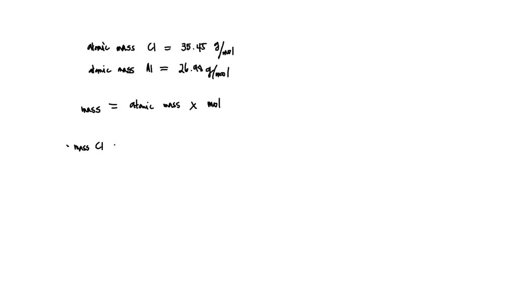 SOLVED: Be sure to answer all parts The atomic mass of CI is 35.45 amu ...