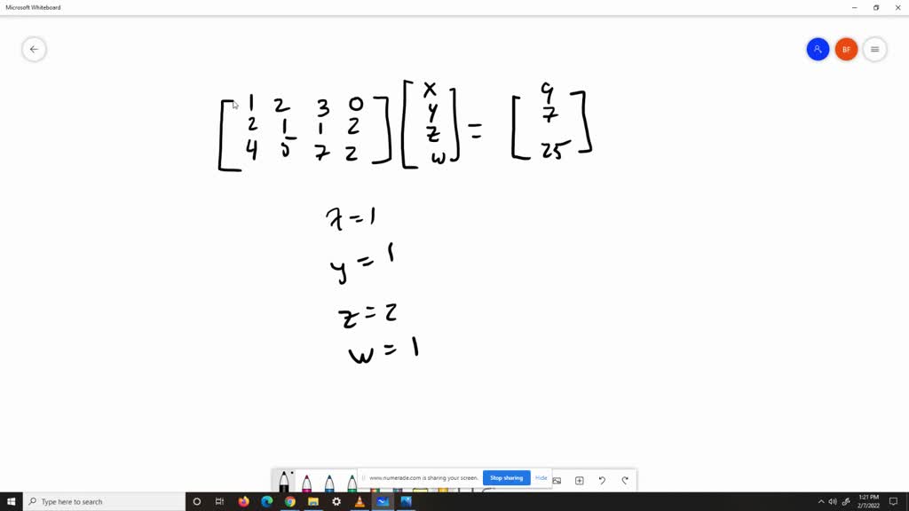 Solved What Is The Basic Difference Between A General Solution And A Particular Solution Of A Linear Sytem Of Equations