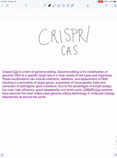 the-2020-nobel-prize-in-chemistry-was-given-to-two-scientists-that-discovered-the-crisprcas9-genetic-editing-system-describe-an-example-that-you-have-heard-about-where-a-crisprcas-system-was-48288