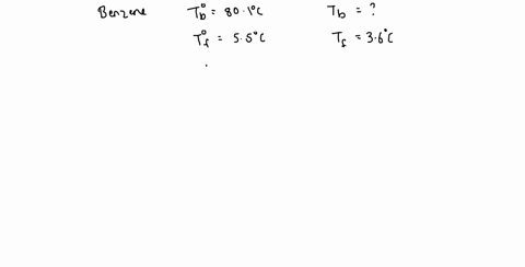 pure-benzene-has-a-boiling-point-of-801-oc-and-a-freezing-point-of-55-oc-when-a-non-electrolyte-solvent-is-dissolved-in-benzene-the-freezing-point-of-the-solution-is-36-oc-what-is-the-boilin-30415
