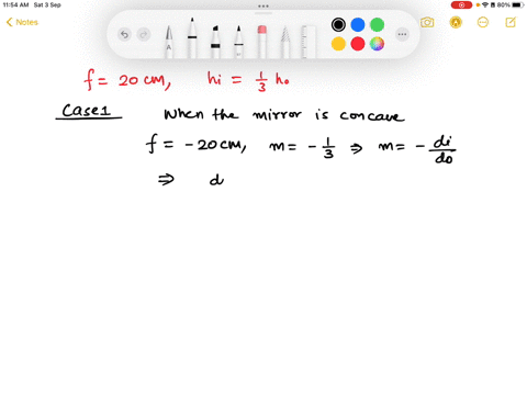 One Fifth Object a real image one fifth the size of an object is formed at a distance of ...