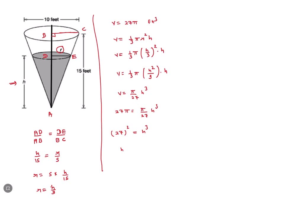 solved-10-feet-15-feet-waler-tank-is-in-the-shape-of-a-right