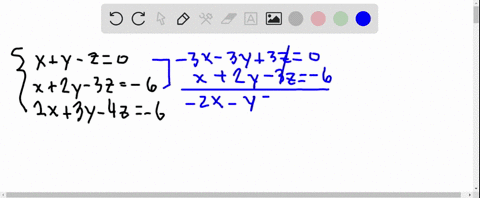 find-the-complete-solution-of-the-linear-system-or-show-that-it-is-inconsistent-if-the-system-has-infinitely-many-solutions-express-your-answer-in-terms-of-t-where-x-xt-y-yt-and-z-t-if-there-32706