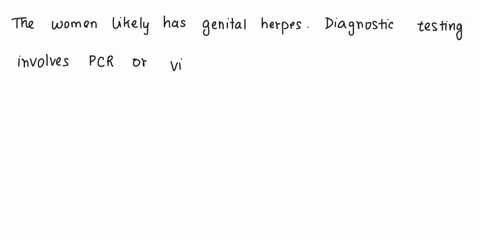 case-11-genital-herpes-a-26-year-old-white-female-presents-in-her-physicians-office-with-genital-itching-and-sharp-severe-pain-on-the-labia-she-complains-of-three-previous-episodes-of-pain-o-97717