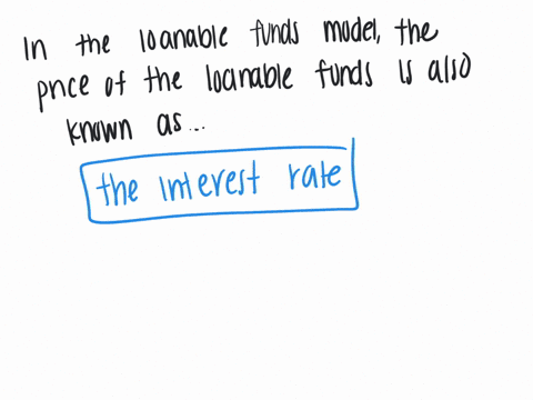 in-the-loanable-funds-model-the-price-of-loanable-funds-is-also-known-as-a-the-market-equilibrium-b-the-interest-rate-c-the-lower-bound-d-the-exchange-rate