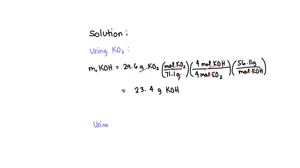 Solved Consider The Following Balanced Chemical Equation 4ko2 S Solved Consider The Following Balanced Chemical Equation 4ko2 S