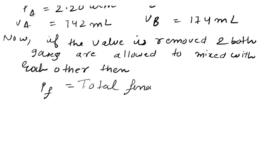 SOLVED: Container A Holds 742 ML Of An Ideal Gas At 2.20 Atm. Container ...